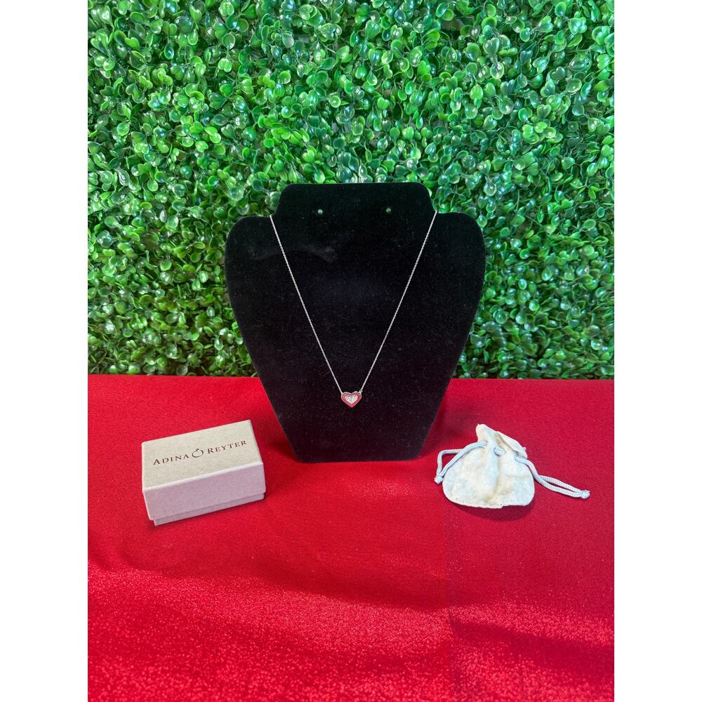 Adina Reyter 925 Sterling Silver Heart Pendant Necklace Womens Gift